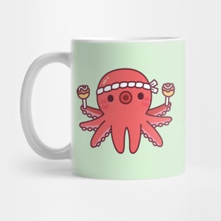 Cute Octopus With Japanese Takoyaki Mug